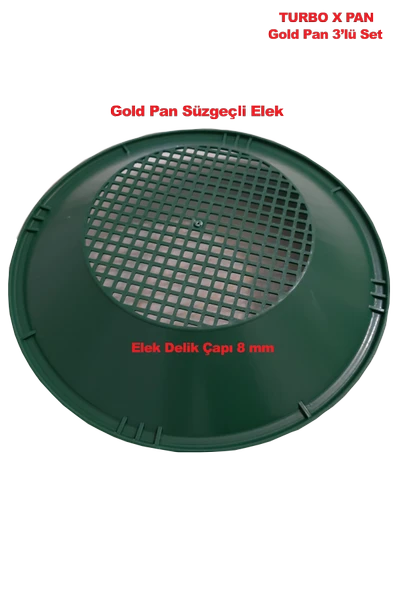 Gold Dedektörü Altın Eleme Yıkama Turbo X Pan Seti - 5