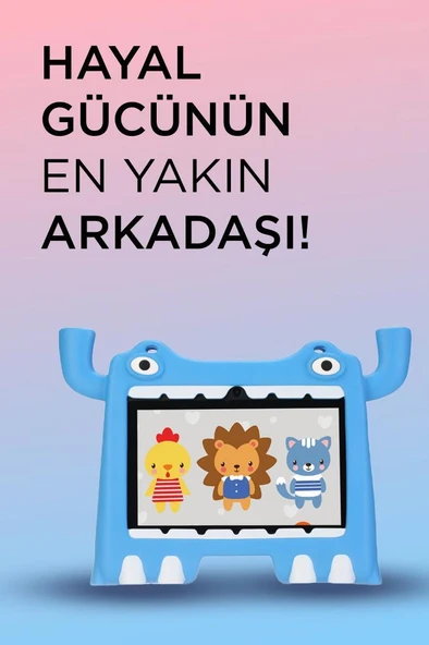 Torima T16 Mavi 4GB +128 GB Tablet Android 13 Çocuk Tableti Kılıf Hediyeli - Resim 3