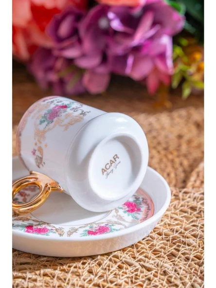 Acar Lenora 6 Kişilik Kahve Fincan Takımı MXG-07171 - 4