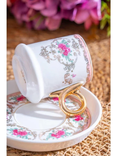 Acar Lenora 6 Kişilik Kahve Fincan Takımı MXG-07171 - 3