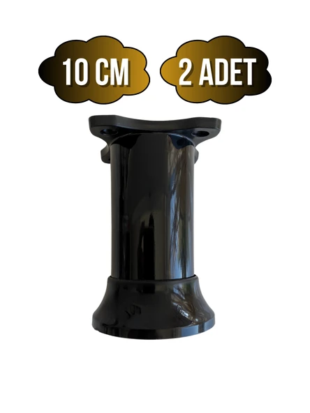 Plastik Siyah Ayarlanabilir Ayak Masa Dolap ve Mobilya Ayağı(SİYAH)(6CM - 10CM) Siyah 10cm SİYAH - 10cm - 2 ADET ürün görseli