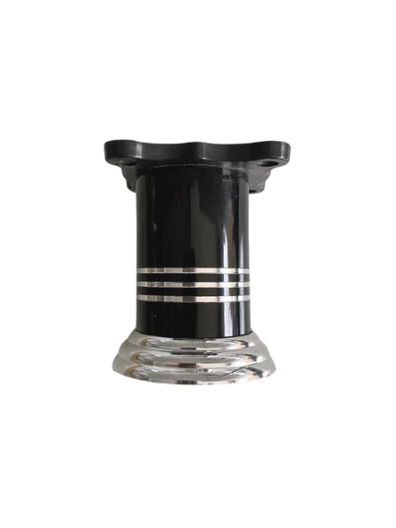 Düz Şeritli Alüminyum Ayak Mobilya Masa ve Dolap Ayağı(SİYAH)(8CM - 10CM) Siyah 8cm 8cm - 2 ADET - Resim 2