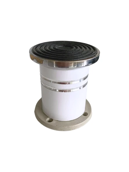 Düz Şeritli 8cm Alüminyum Ayak Mobilya Masa ve Dolap Ayağı(BEYAZ)(8CM) Beyaz 8cm 8cm - 2 ADET - Resim 3