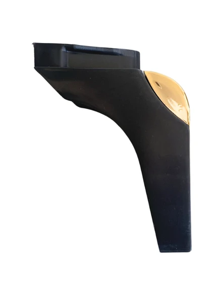 STİL 15CM Plastik Ayak Mobilya Masa ve Dolap Ayağı(15CM)(SİYAH - ALTIN) Siyah 15cm 15cm - 4 ADET - Resim 2