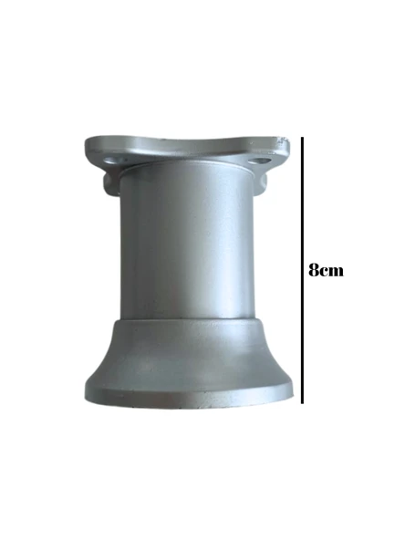 Plastik Gri Ayarlanabilir Ayak Masa Dolap ve Mobilya Ayağı(GRİ)(8CM - 10CM) Gri 8cm 8cm - 4 ADET - Resim 4