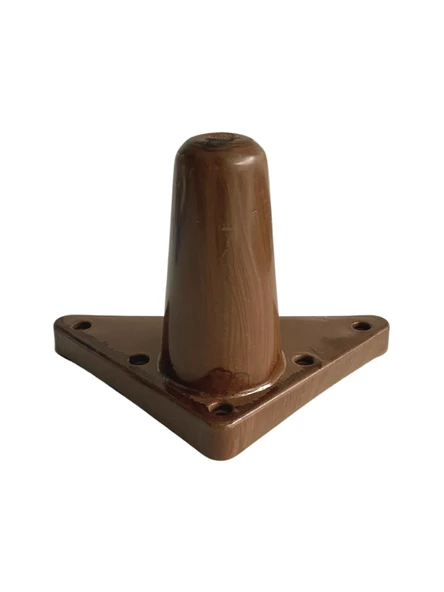 Rüzgar Plastik 12cm Ayak Mobilya Masa ve Dolap Ayağı(12CM)(AHŞAP DESENLİ)(KAHVERENGİ) Ahşap Rengi 12cm 12cm - 2 ADET - Resim 3