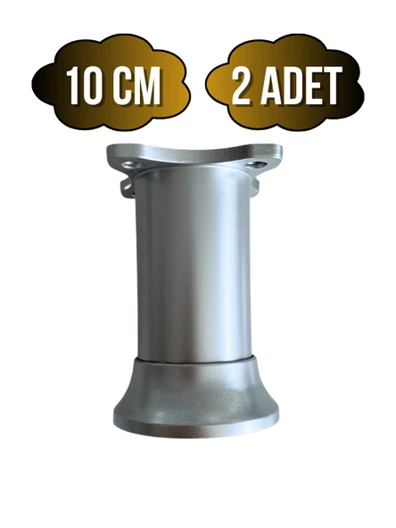 Plastik Gri Ayarlanabilir Ayak Masa Dolap ve Mobilya Ayağı(GRİ)(8CM - 10CM) Gri 10cm 10cm - 2 ADET ürün görseli 1
