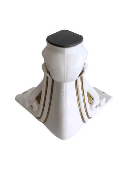 Sultan Lükens Desenli 14CM Plastik Ayak Mobilya Masa ve Dolap Ayağı(14CM)(BEYAZ ALTIN VARAK) Altın 14cm 14cm - 1 ADET - 2