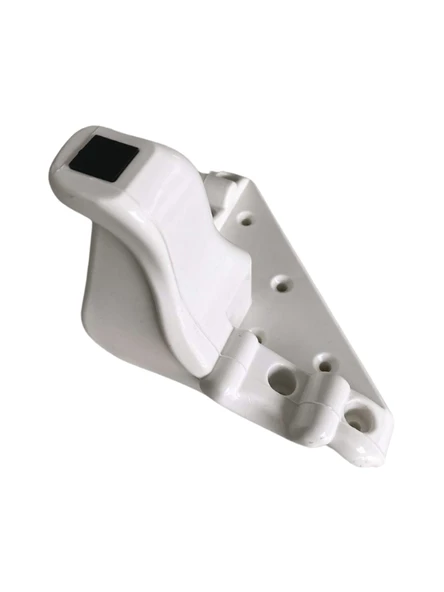 Lükens Şeritli 11cm Plastik Ayak Mobilya Masa ve Dolap Ayağı(BEYAZ)(11CM) Beyaz 11cm 11cm - 2 ADET - Resim 3