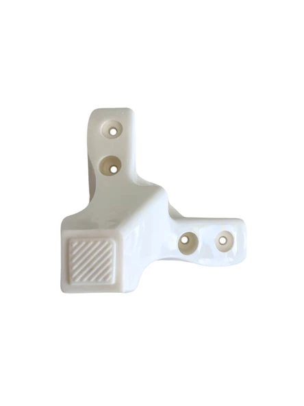 Lükens Beyaz 8cm Plastik Ayak Mobilya Masa ve Dolap Ayağı(8CM)(BEYAZ) Beyaz 8cm 8cm - 4 ADET - Resim 4