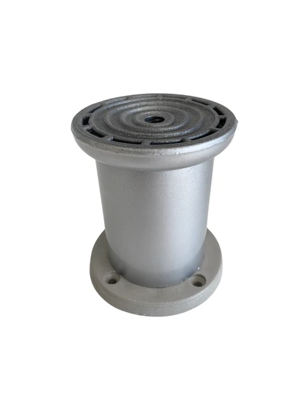 Plastik Düz Gümüş Gri 8cm Ayarlı Ayak Mobilya Masa ve Dolap Ayağı(8CM)(GÜMÜŞ GRİ) Gri 8cm 8cm - 4 ADET - Resim 3