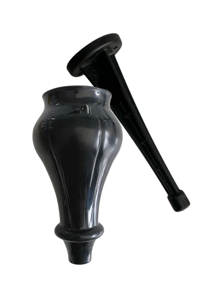 Tombul Siyah 15cm Plastik Ayak Mobilya Masa ve Dolap Ayağı(SİYAH)(15CM) Siyah 15cm 15cm - 1 ADET - Resim 4