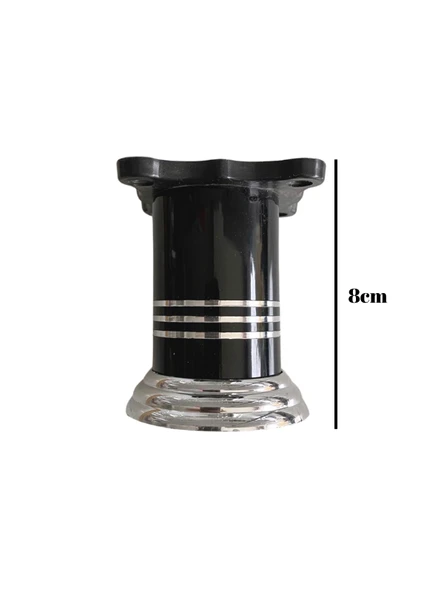 Düz Şeritli Alüminyum Ayak Mobilya Masa ve Dolap Ayağı(SİYAH)(8CM - 10CM) Siyah 8cm 8cm - 2 ADET - Resim 5
