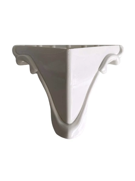 Lükens Şeritli 11cm Plastik Ayak Mobilya Masa ve Dolap Ayağı(BEYAZ)(11CM) Beyaz 11cm 11cm - 2 ADET - Resim 6