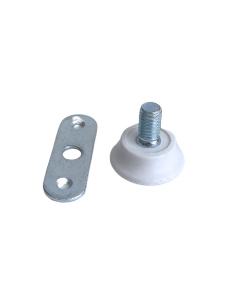 Beyaz Bingo Ayarlanabilir Ayak 8mm Vidalı Masa Ayağı(TAKIM)(EN DÜŞÜK YÜK:13MM EN BÜYÜK YÜK:22MM) Beyaz BEYAZ - 4 ADET - 4