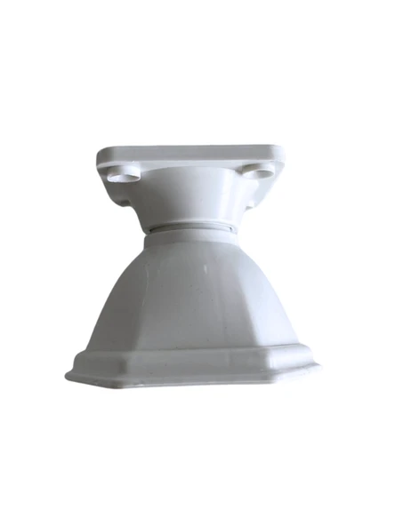 Kupa Plastik 6cm Beyaz Dolap Ayağı Masa ve Sehpa Ayağı(BEYAZ)(6CM) Beyaz 6cm 6cm - 4 ADET - Resim 2