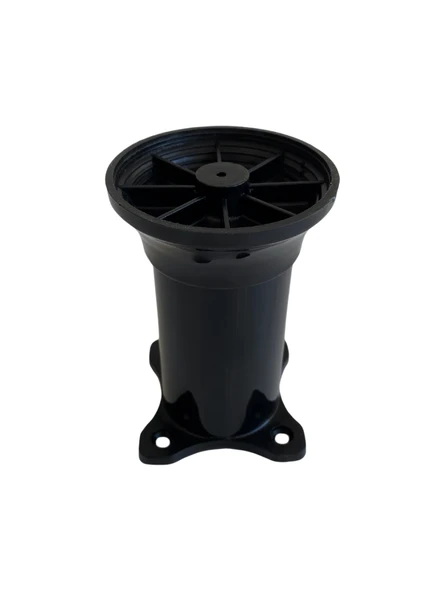 Plastik Siyah Ayarlanabilir Ayak Masa Dolap ve Mobilya Ayağı(SİYAH)(6CM - 10CM) Siyah 6cm SİYAH - 6cm - 4 ADET - Resim 4