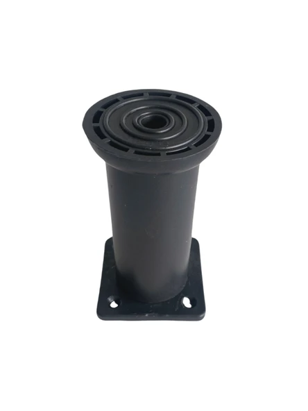 Plastik Siyah Ayarlanabilir Ayak Masa Dolap ve Mobilya Ayağı(SİYAH)(10CM - 12CM - 15CM) Siyah 10cm 10cm - 4 ADET - Resim 3