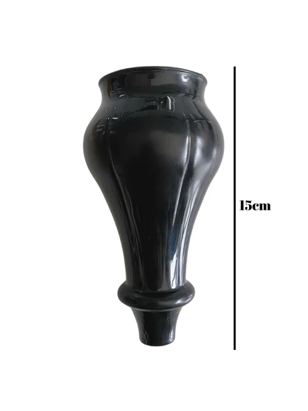 Tombul Siyah 15cm Plastik Ayak Mobilya Masa ve Dolap Ayağı(SİYAH)(15CM) Siyah 15cm 15cm - 4 ADET - Resim 5