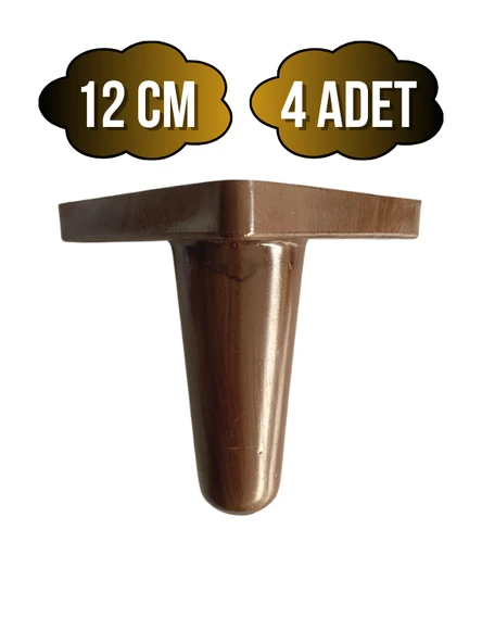 Rüzgar Plastik 12cm Ayak Mobilya Masa ve Dolap Ayağı(12CM)(AHŞAP DESENLİ)(KAHVERENGİ) Ahşap Rengi 12cm 12cm - 4 ADET ürün görseli 1