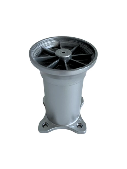 Plastik Gri Ayarlanabilir Ayak Masa Dolap ve Mobilya Ayağı(GRİ)(8CM - 10CM) Gri 10cm 10cm - 2 ADET - Resim 3