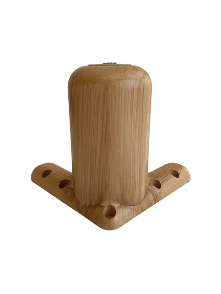 Bohem Yuvarlak 12cm Ahşap Desenli Plastik Ayak Mobilya Masa ve Dolap Ayağı(12CM)(AHŞAP DESENLİ) Ahşap Rengi 12cm 12cm - 1 ADET - Resim 2