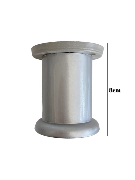 Plastik Düz Gümüş Gri 8cm Ayarlı Ayak Mobilya Masa ve Dolap Ayağı(8CM)(GÜMÜŞ GRİ) Gri 8cm 8cm - 2 ADET - Resim 5