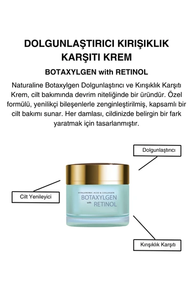 Botaxyglen with Retinol Dolgunlaştırıcı ve Kırışıklık Karşıtı Krem 50ml - 1