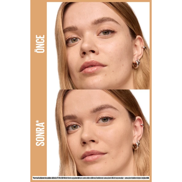 Maybelline New York Fit Me Nude Cilt Bakımı Etkili Nemlendirici SPF50 BB Krem - 30 - Resim 3