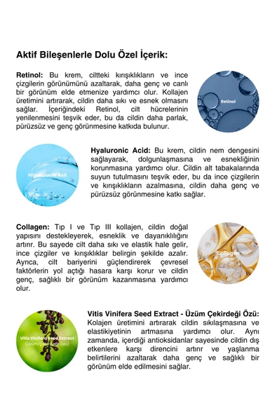 Botaxyglen with Retinol Dolgunlaştırıcı ve Kırışıklık Karşıtı Krem 50ml - 7