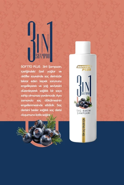 3ın1 Saç Bakım Şampuanı 250 ml - 3