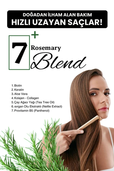 Rosemary Biberiye Şampuanı 400ml - 2