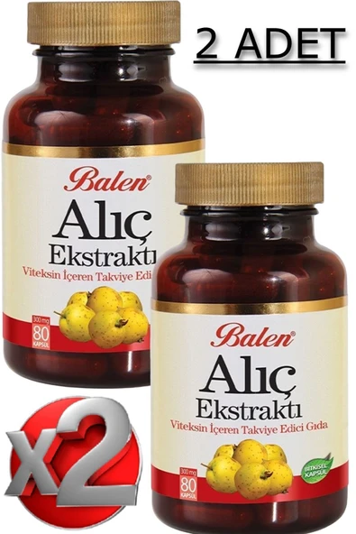 2 Adet Alıç Meyvesi Ekstraktı Kapsül 80 Adet 375 Mg - 1