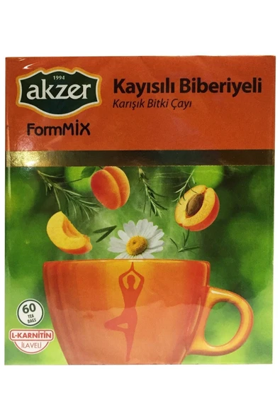 Akzer Formmix Biberiyeli Kayısılı Karışık Bitki Süzen Poşet Çay 60x1.5gr - 3