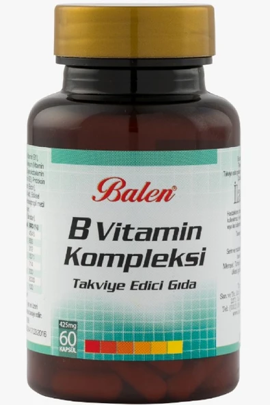 B Vitamin Kompleksi B12 60 Adet Kapsül 425 Mg - 1