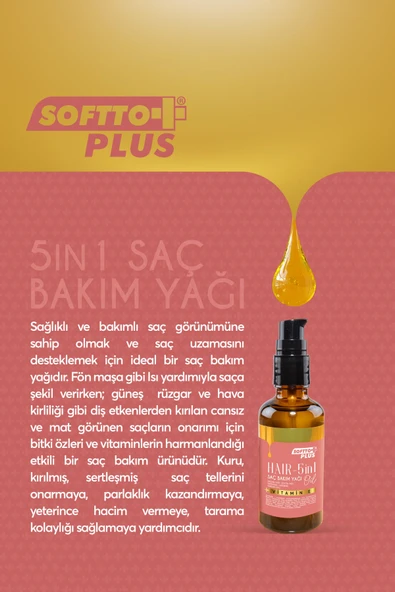 2'li 5ın1 Saç Bakım Yağı Saçparlatıcı - 3