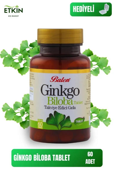 Ginkgo Biloba 600 Mg 60 Tablet Gingko Ginkgo Ginko Biloba Tableti - 1