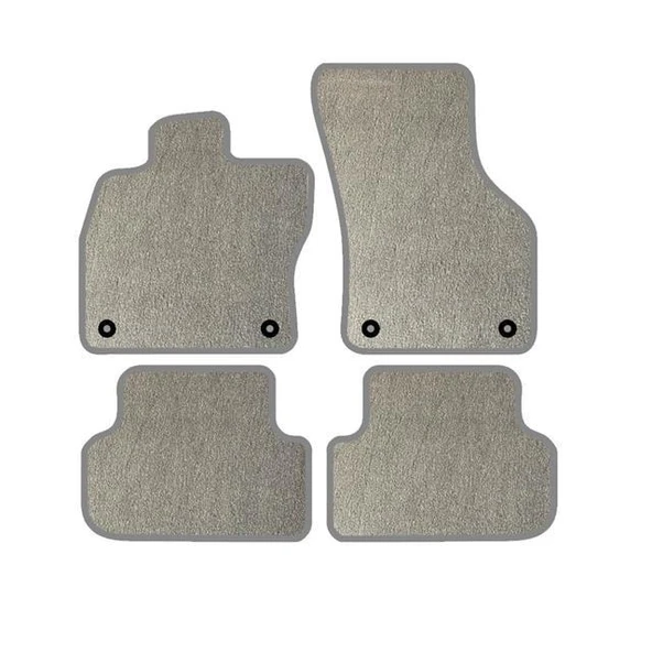 Opel Astra G 1998-2004 Lüks Halı Paspas Seti Gri - 1