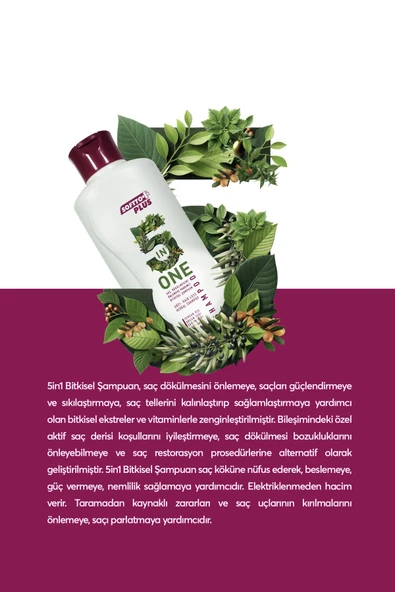 Tüm Saç Türleri Için Uygun Olan 5 In 1 Dökülme Önleyici Şampuan 360.ml, - 3