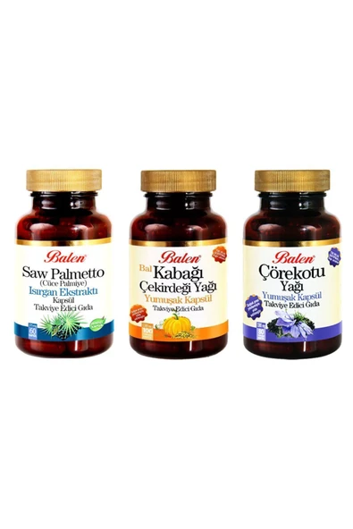 Saw Palmetto-ısırgan Kabak Çekirdeği Yağı Çörekotu Yağı - 1