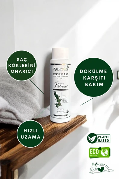 Rosemary Biberiye Şampuanı 400ml - 4
