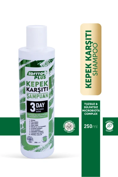 Tuzsuz & Sülfatsız Kepek Karşıtı Onarıcı Şampuanı 250 /ml. Eczane100 - 1