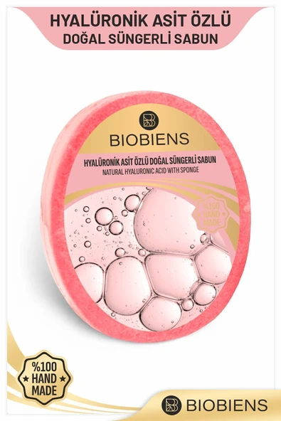 Hyalüronik Asit Özlü Duş ve Cilde Özel Doğal Süngerli Sabun 135gr - 1