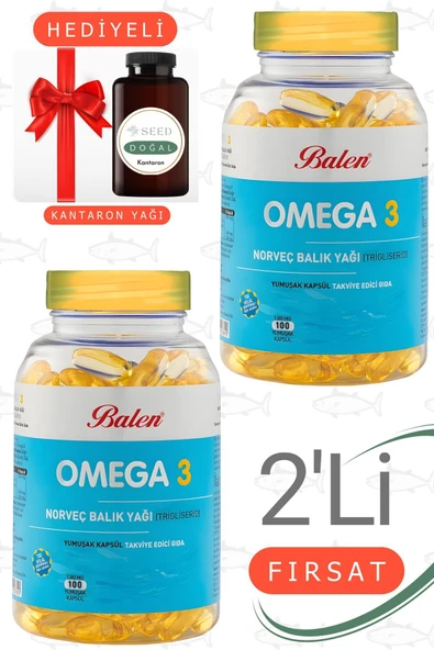 Omega 3 Norveç Balık Yağı () 1380 Mg 100 Kapsül 2'Lİ Set - 1