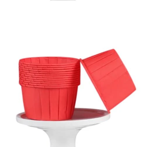 Cupcake/Muffin /Suffle Kek Kapsülü Kırmızı 50 Li ürün görseli