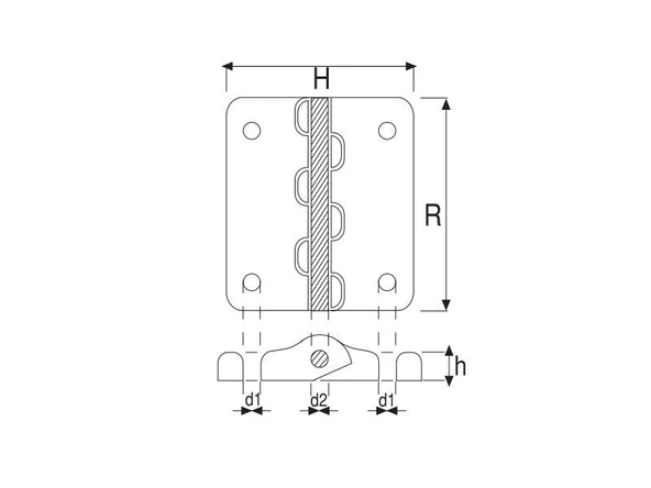 Plastik Menteşe 50 mm (Cam Elyaf Katkılı)5 ADET - Resim 2