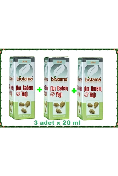 Acı Badem Yağı 20 ml X 3 Adet ürün görseli 1