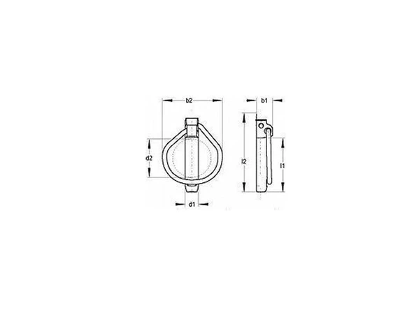 Yaylı Pim (Traktör Pimi) 8 mm-15 adet - Resim 2