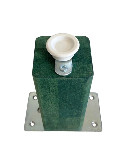 Kale Ayarlı Ahşap Ayak Mobilya Masa ve Dolap Ayağı(YEŞİL)(KAYIN/GÜRGEN AĞACI) Yeşil 10cm 10cm - 2 ADET - Resim 4