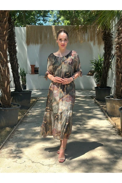 YAZLIK İPEK KUMAŞ ASTARLI ELBİSE - 2